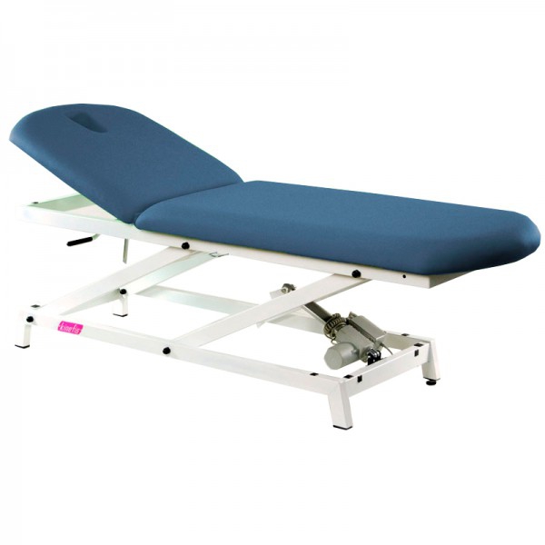 Kinefis Opportunity electric stretcher: two-body structure, height adjustment and adjustable backrest Kinefis Opportunity electric stretcher: two-body structure, height adjustment and adjustable backrest